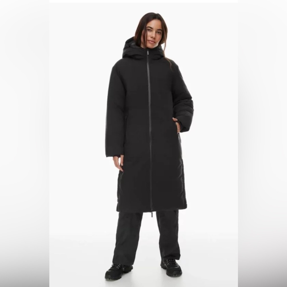 NWT Aritzia Super One-Puff Super Puff Black Long Puffer Coat